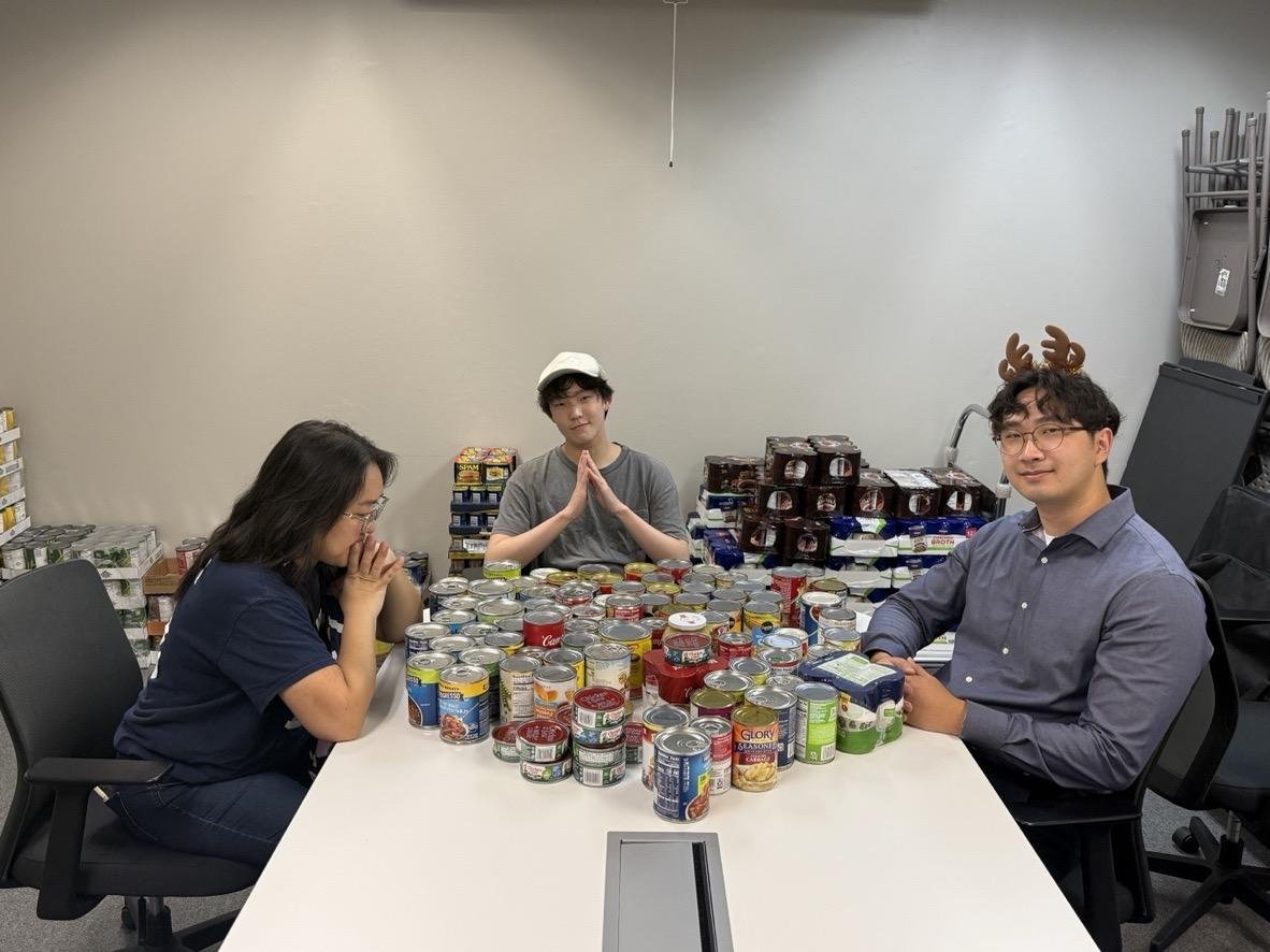 Food distribution event - canned goods collection